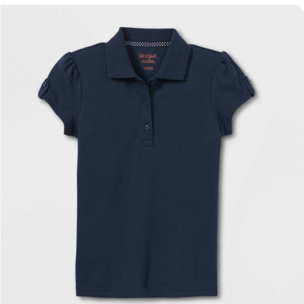 3 BRAND NEW Cat &Jack School Uniform shirts.  One price for ALL 3! Size S (6/6x)